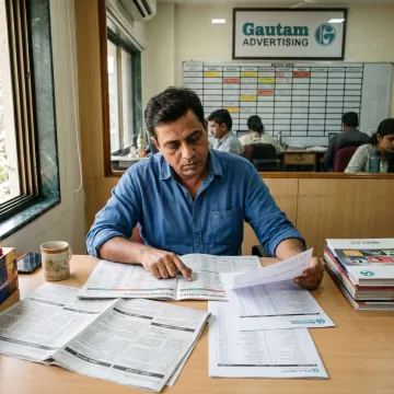 Media planner coordinating statutory ad publication