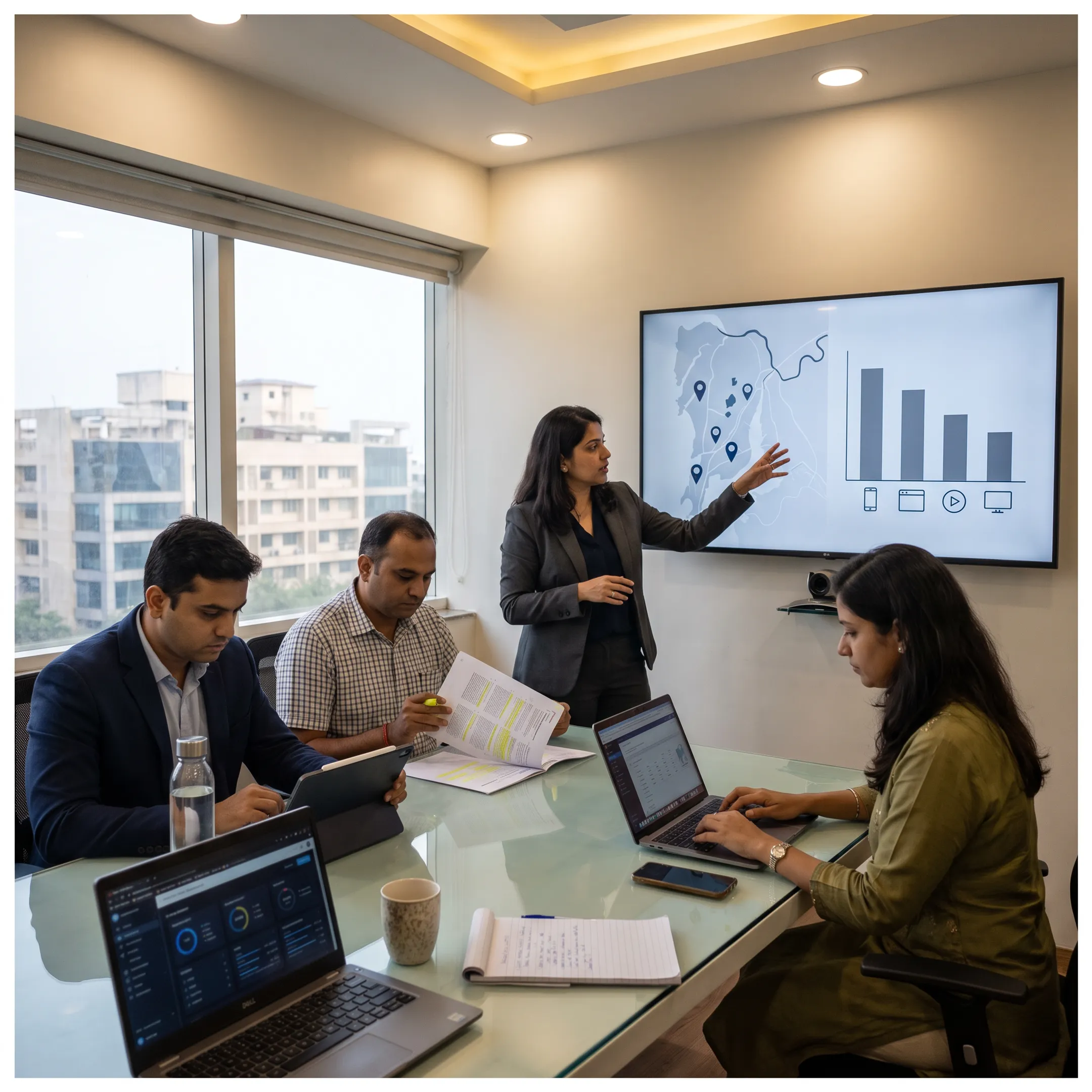 Programmatic advertising campaign displayed across digital screens and connected devices in India