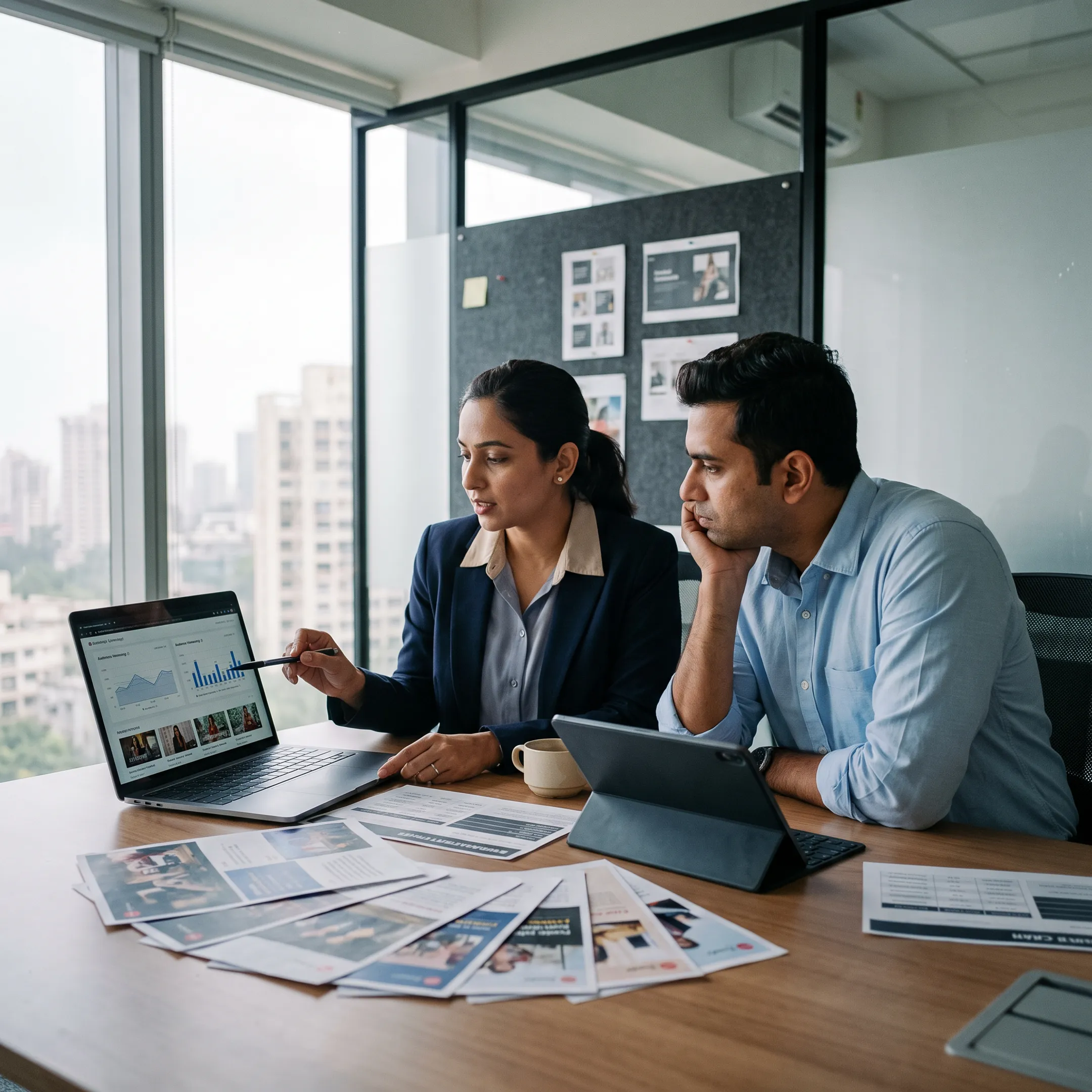 Marketing professionals planning a targeted streaming advertising campaign