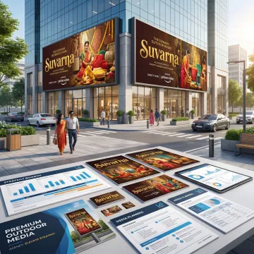 Outdoor advertising campaign design display