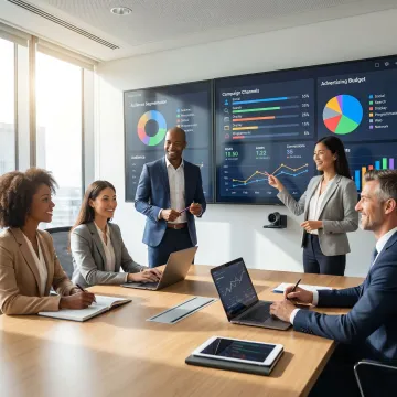 Digital media strategy presentation for B2B campaigns