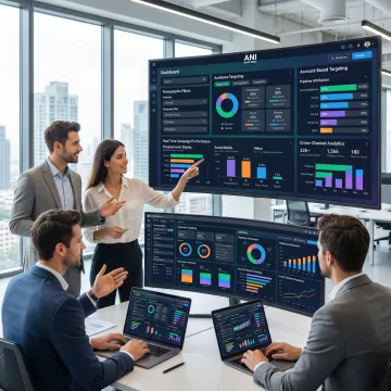 B2B digital advertising campaign planning team