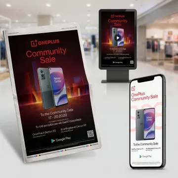 Retail advertising campaign across print and digital media