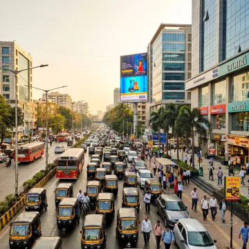 Outdoor advertising campaign in Mumbai