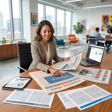 Print media planning for newspaper ads