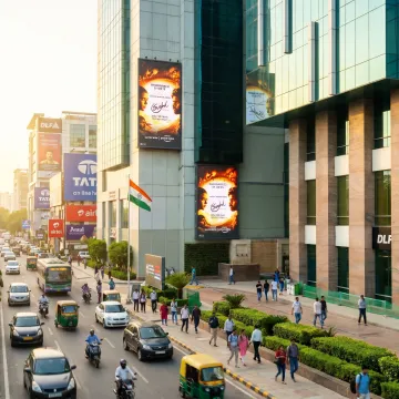 Outdoor advertising display in Noida