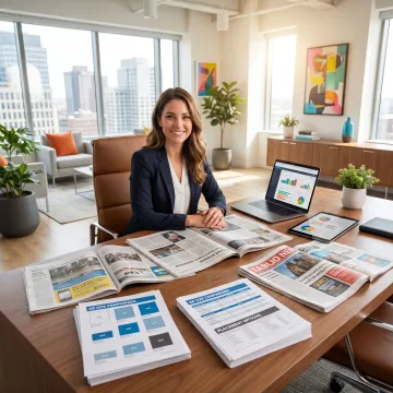 Print media planning and newspaper ad booking