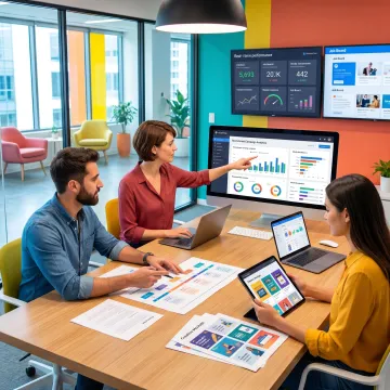 Team planning a job advertising strategy