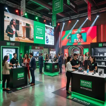Branded event activation with audience engagement