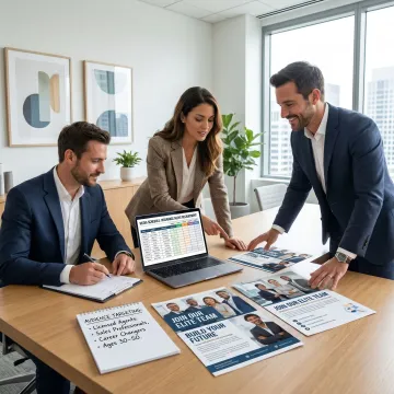 Insurance recruitment media planning discussion