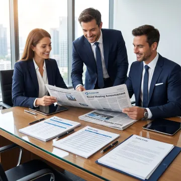 Corporate notice planning and publication