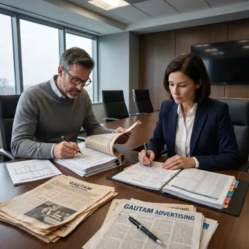 Stock exchange compliance newspaper advertisement planning