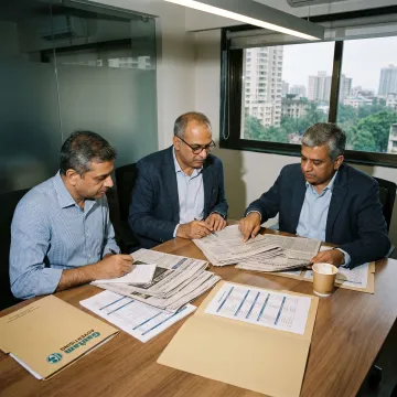 Team reviewing compliance advertisement before publication