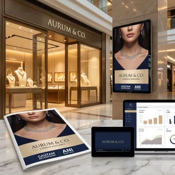 Jewellery advertising campaign across print and digital media
