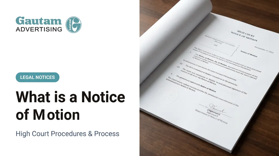 What is a Notice of Motion: High Court Procedures & Process