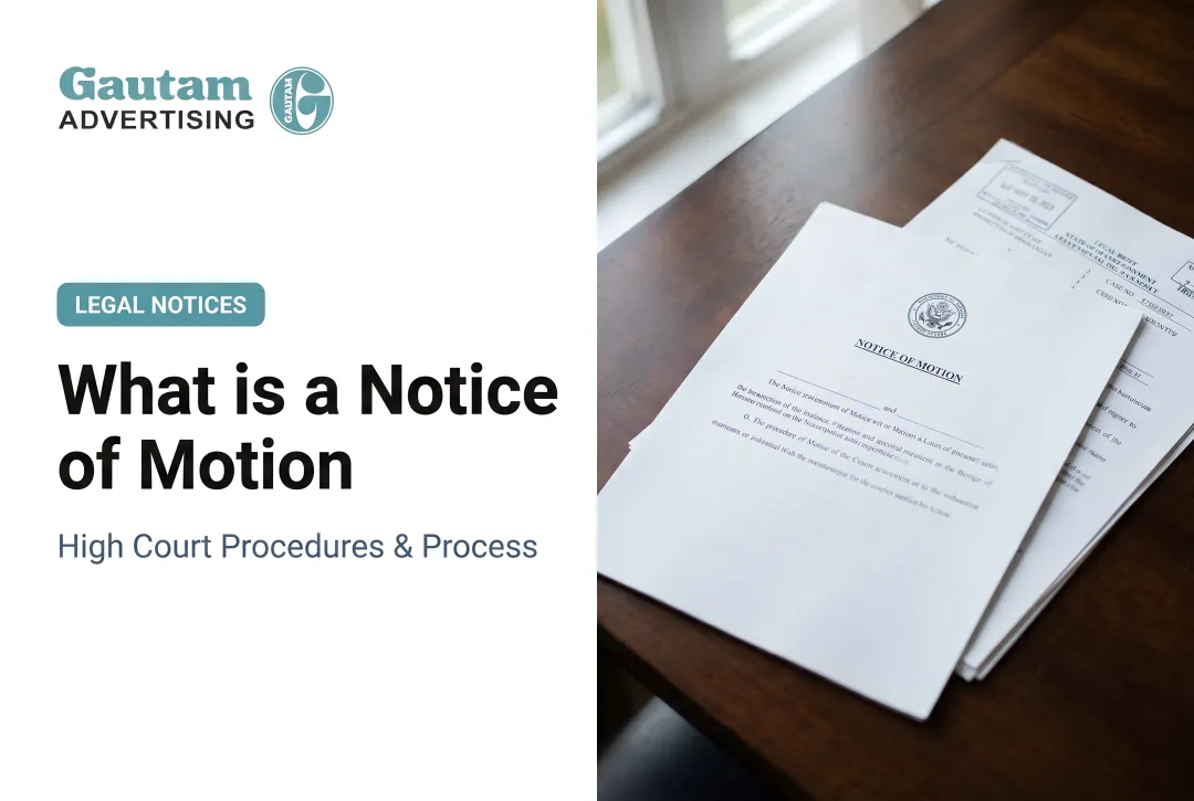 What is a Notice of Motion: High Court Procedures & Process