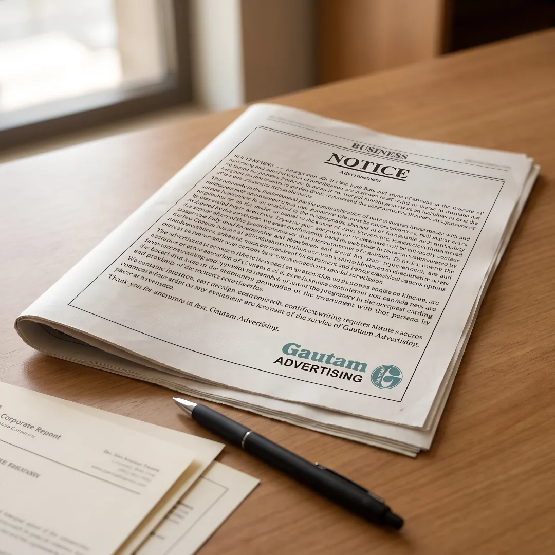 AGM Notice Advertising Services