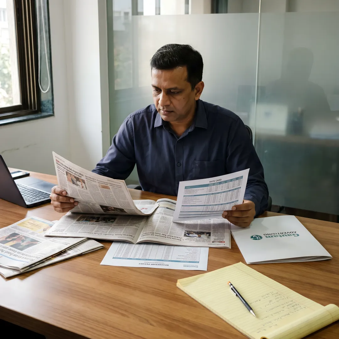 Print media planning for newspaper ads