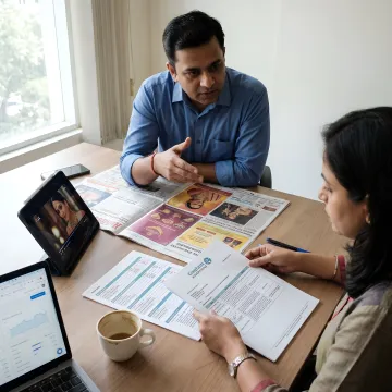 Advertising team planning jewellery media campaign
