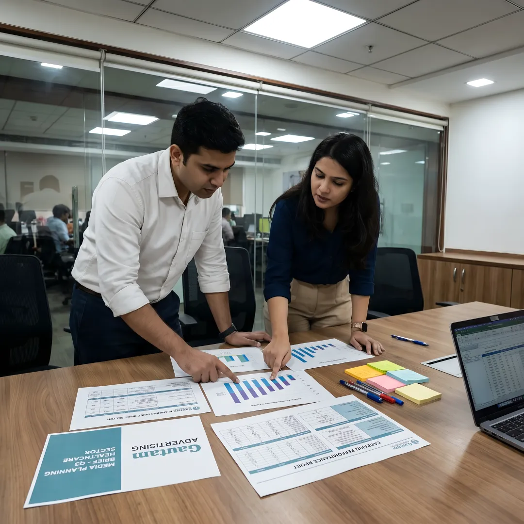 Healthcare brand digital advertising strategy session