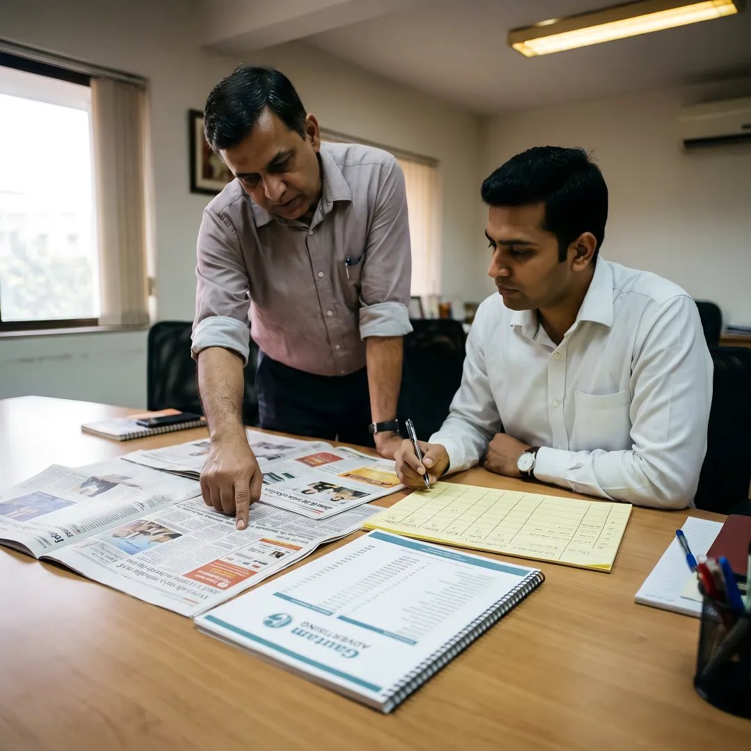 Print media campaign strategy session