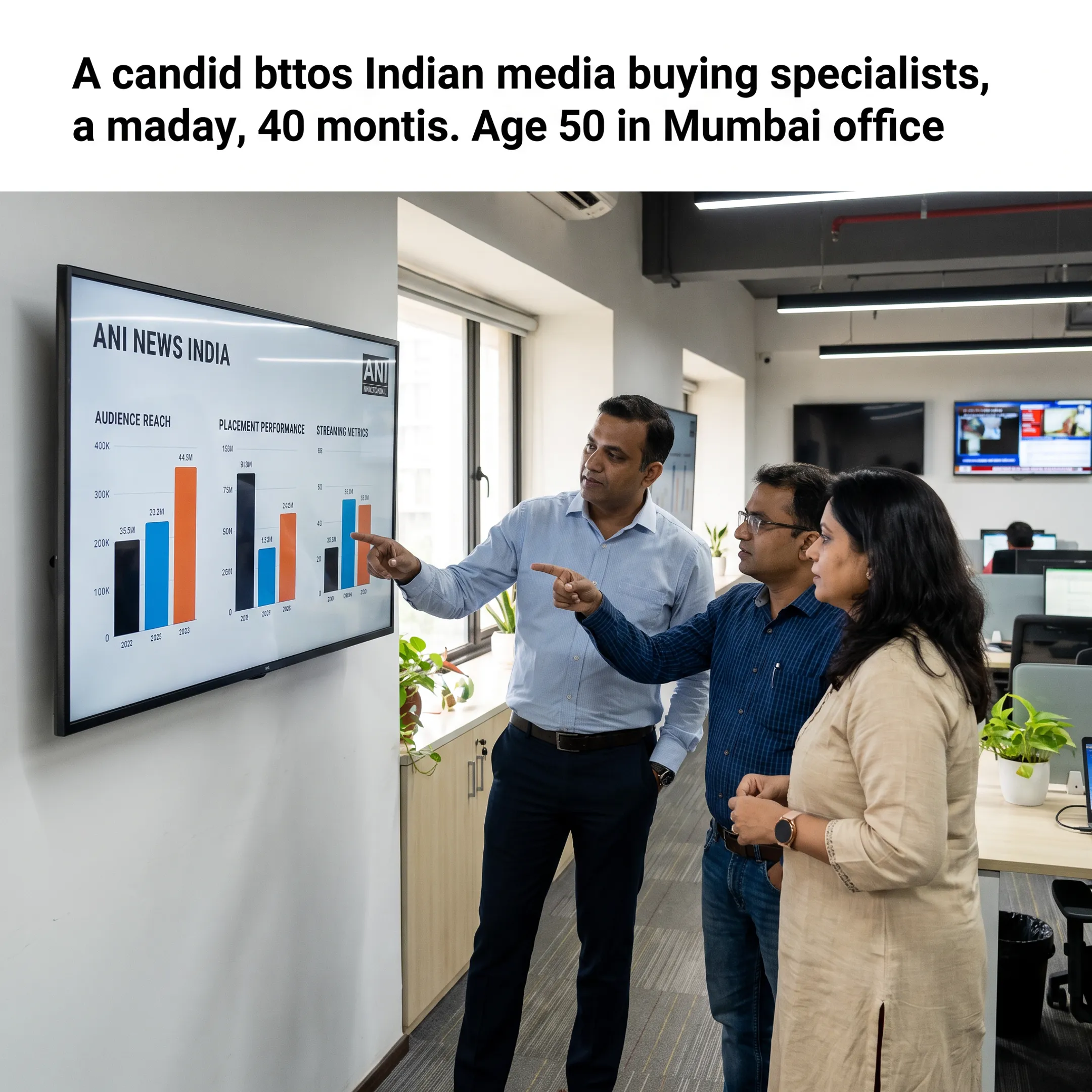 Strategists reviewing digital media campaign performance