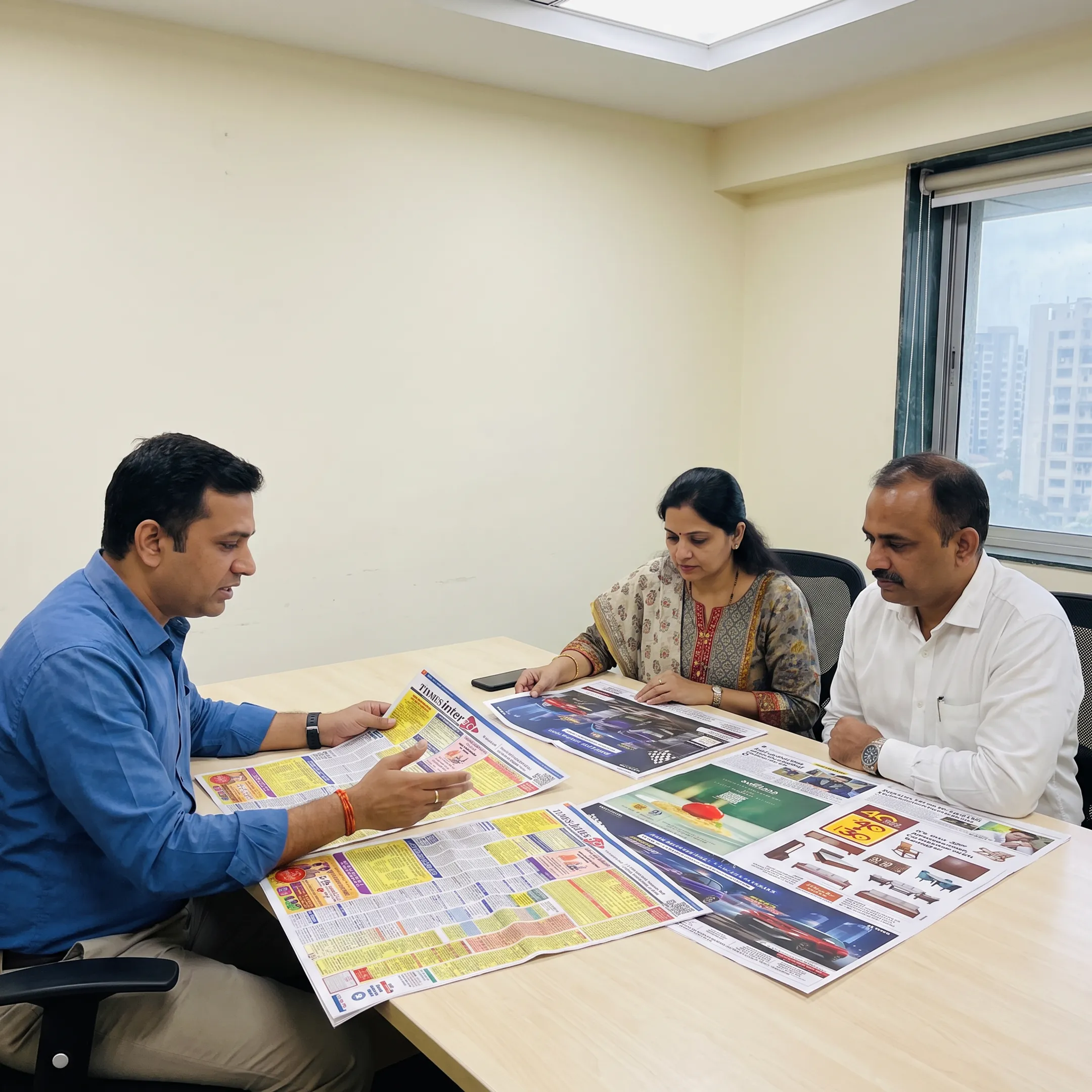Newspaper classified and display advertising booking consultation