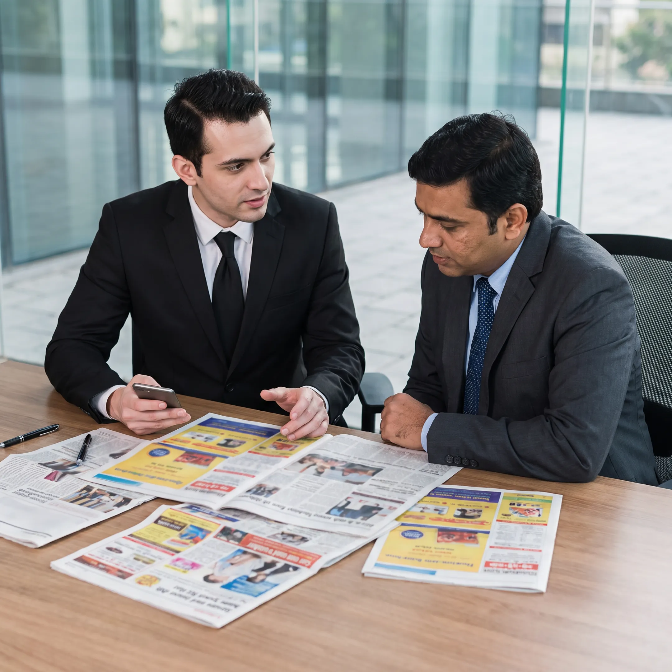 Newspaper advertisement planning consultation for Dainik Bhaskar print media