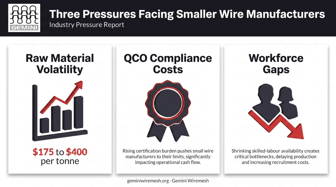 Three key challenges facing Indian steel wire manufacturers today