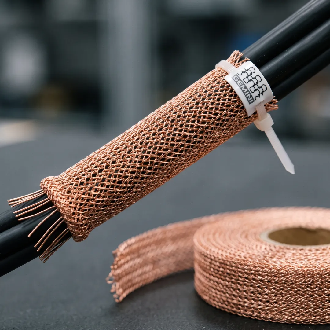 EMI shielding mesh component