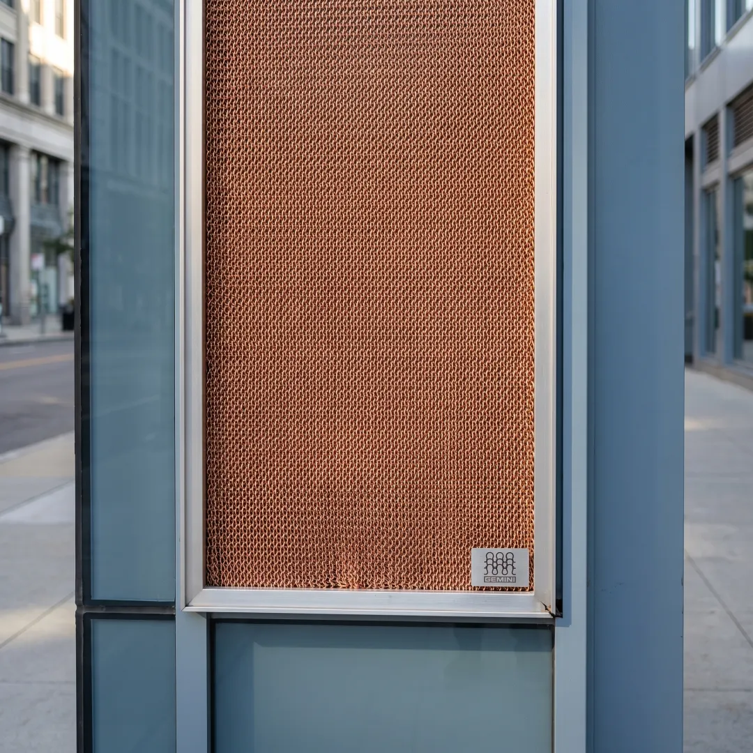 Architectural copper mesh