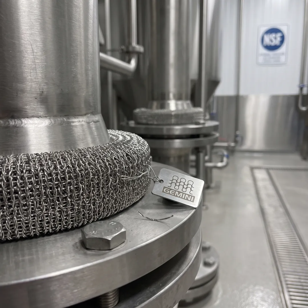 Food and beverage wire mesh washer application