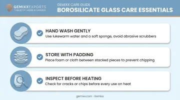 Three essential care habits checklist for borosilicate glass cookware maintenance