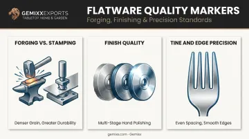 Forging versus stamping and finish quality flatware manufacturing comparison