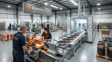 Gemixx cookware manufacturing facility showing craftsmanship and quality control