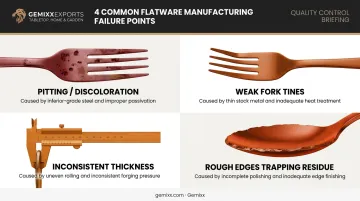 Common cutlery manufacturing defects caused by poor process control