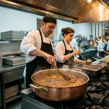 Hospitality food service copper rondeau