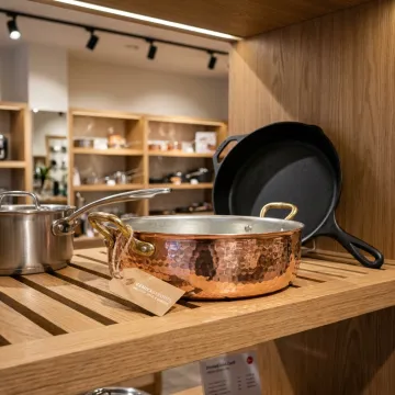 Retail specialty kitchenware copper rondeau