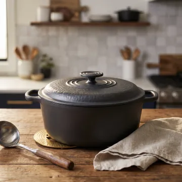 Handcrafted personalized cast-iron Dutch oven