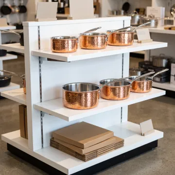 Retail houseware brand cookware display