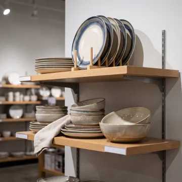 Retail tabletop dinnerware display