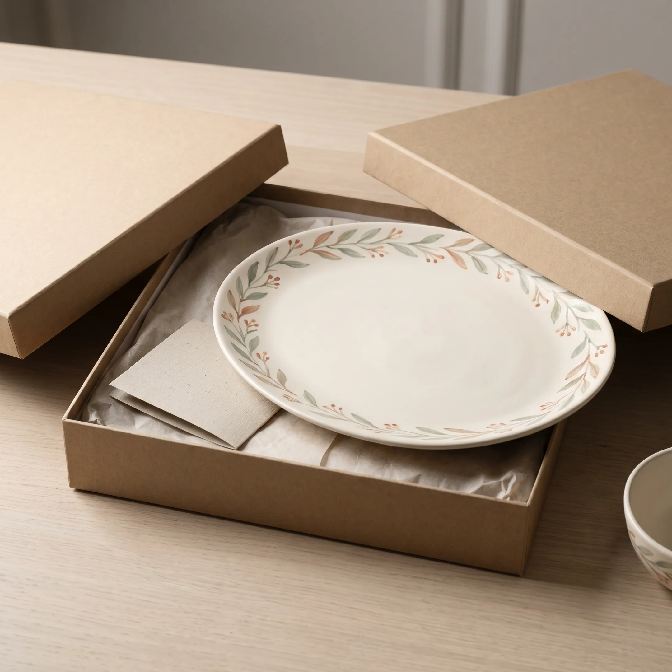 Corporate gifting ceramic platters