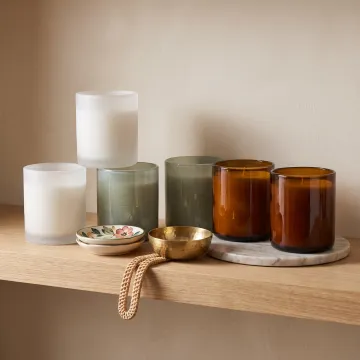 Home decor glass vessels
