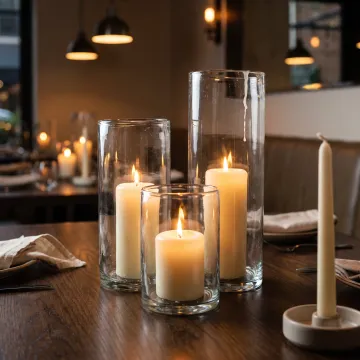 Hospitality candle hurricanes