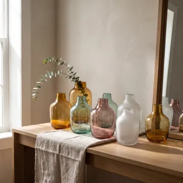 Decorative glass vases for home decor