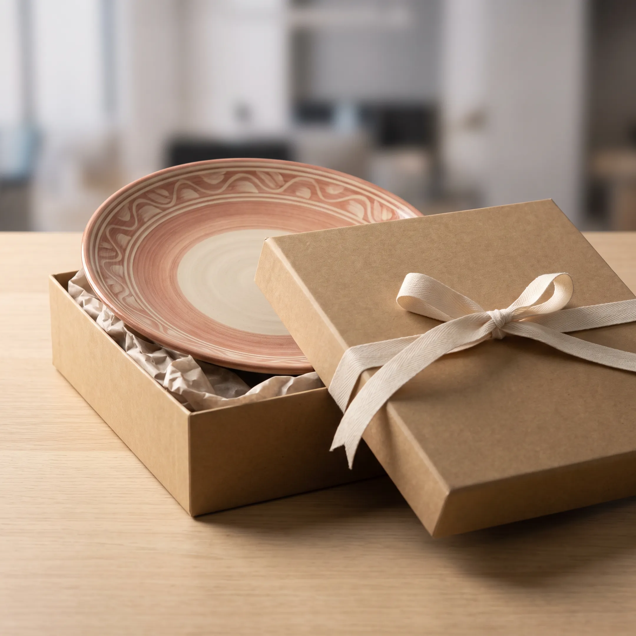 Corporate gift ceramic plates