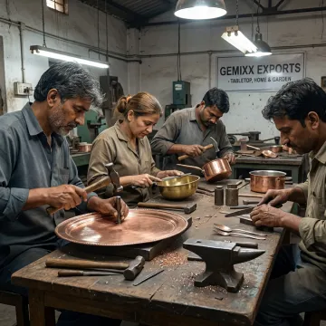 Handcrafted tabletop manufacturing workshop