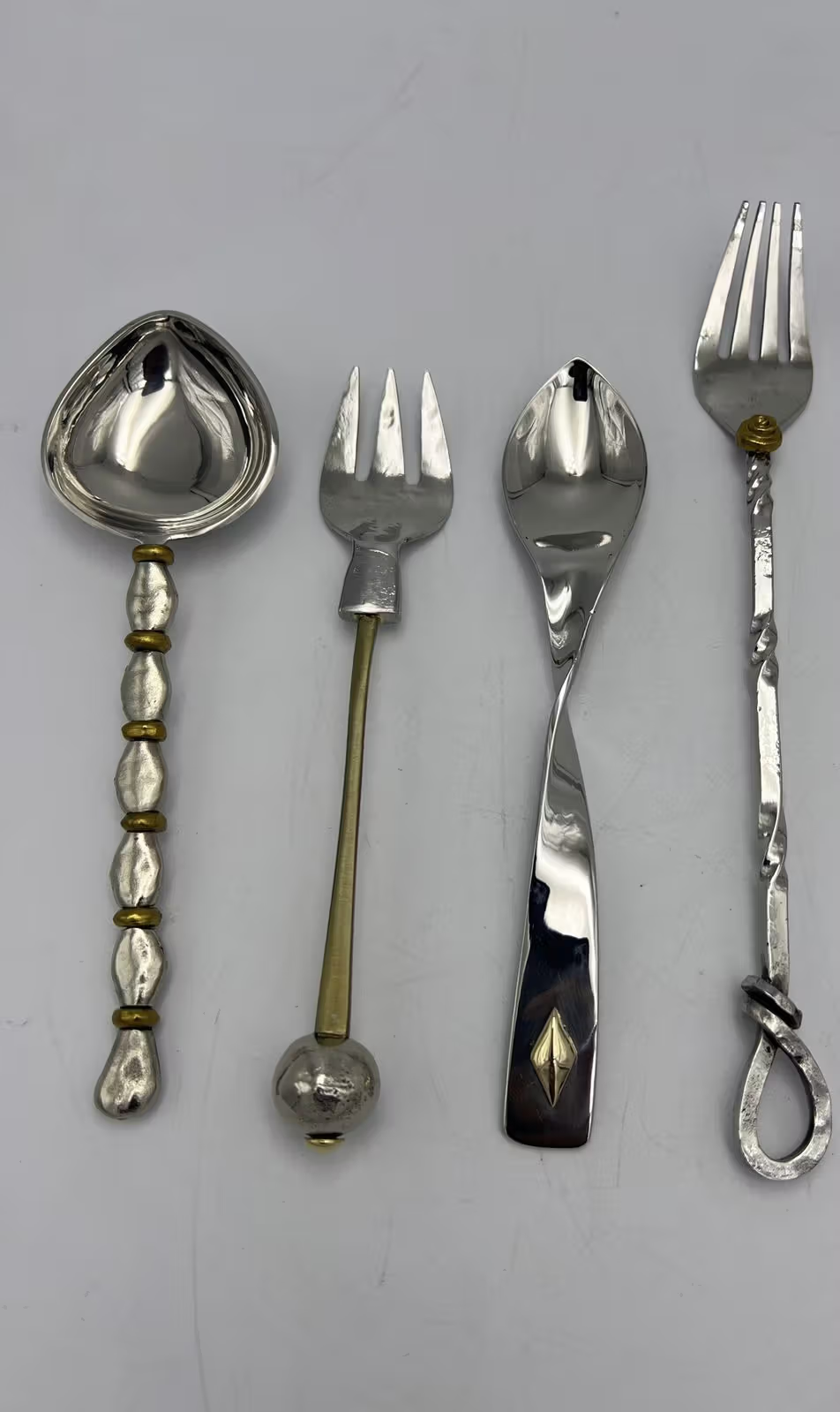 Hammered Stainless Steel Flatware Sets