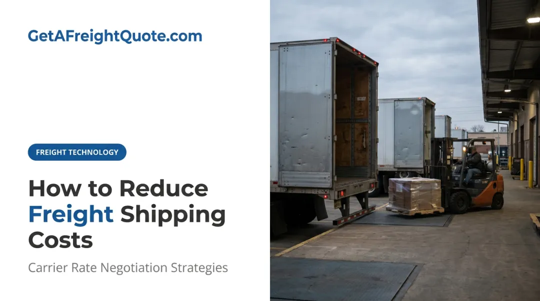 How to Reduce Freight Shipping Costs