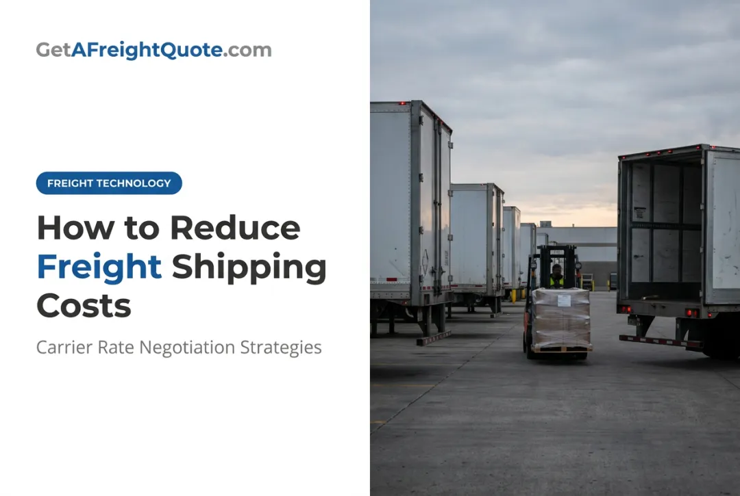 How to Reduce Freight Shipping Costs